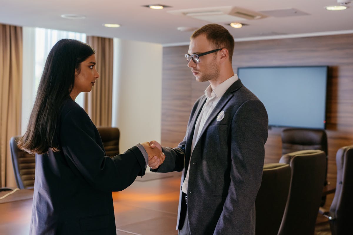 Professionals Doing a Hand Shake